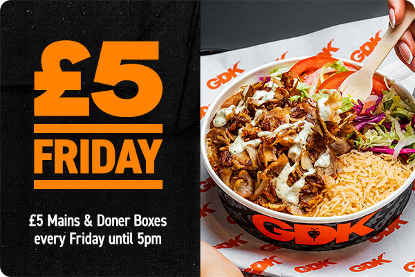 &pound;5 Fridays - app exclusive offer